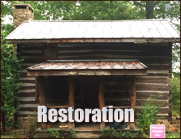 Historic Log Cabin Restoration  Cullowhee, North Carolina